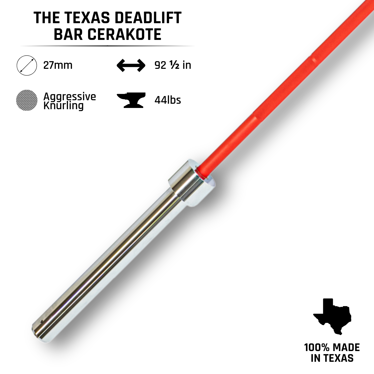 Texas Deadlift Bar Cerakote