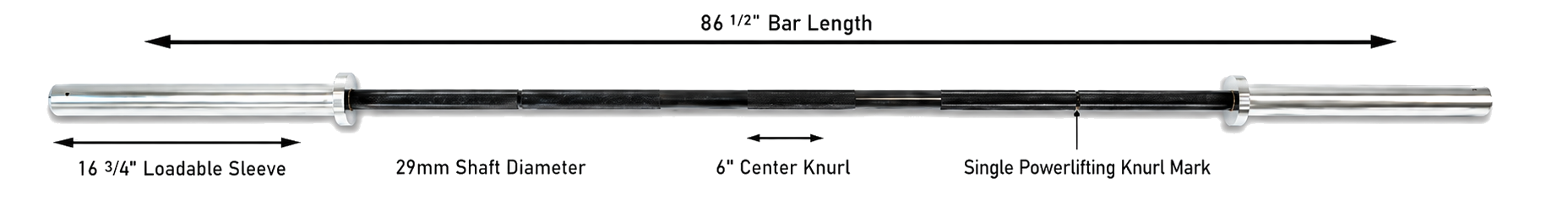 TEXAS POWER BAR ELITE 20KG